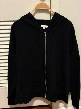Colsie Black Hoodie with White Logo Tag